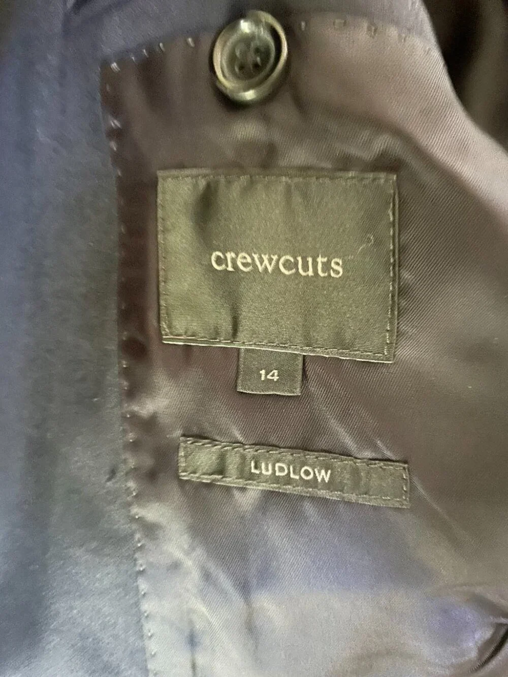 J. Crew Boys size 14 Navy Suit